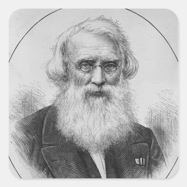 Professor Samuel Finley Breese Morse Square Sticker (Front)