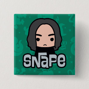 Professor Snape Cartoon Character Art 15 Cm Square Badge