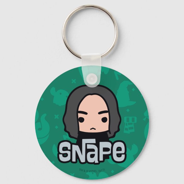 Professor Snape Cartoon Character Art Key Ring (Front)