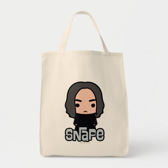 Professor Snape Cartoon Character Art Tote Bag (Front)