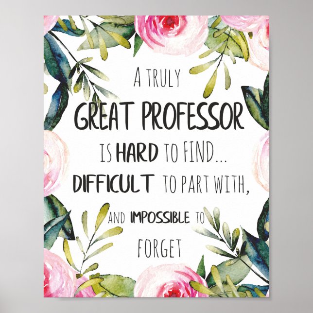 Professor Thank You Gift Appreciation Office Decor (Front)