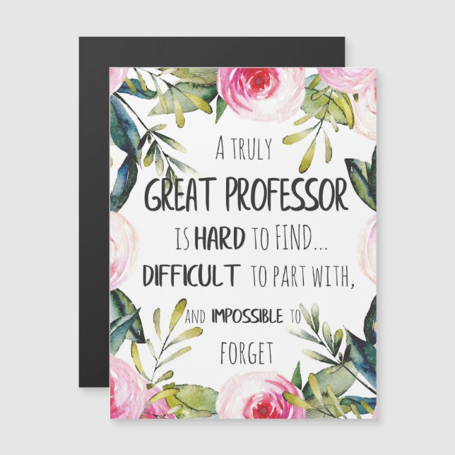 Professor Thank You Gift Appreciation Office Decor (Front/Back)