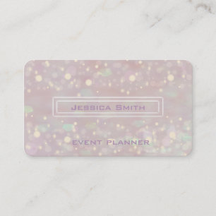 Proffesional glamourous elegant bokeh business card