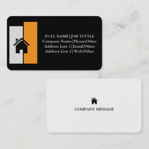 ProffesModern Real Estate Promotional Realtor Logo Business Card