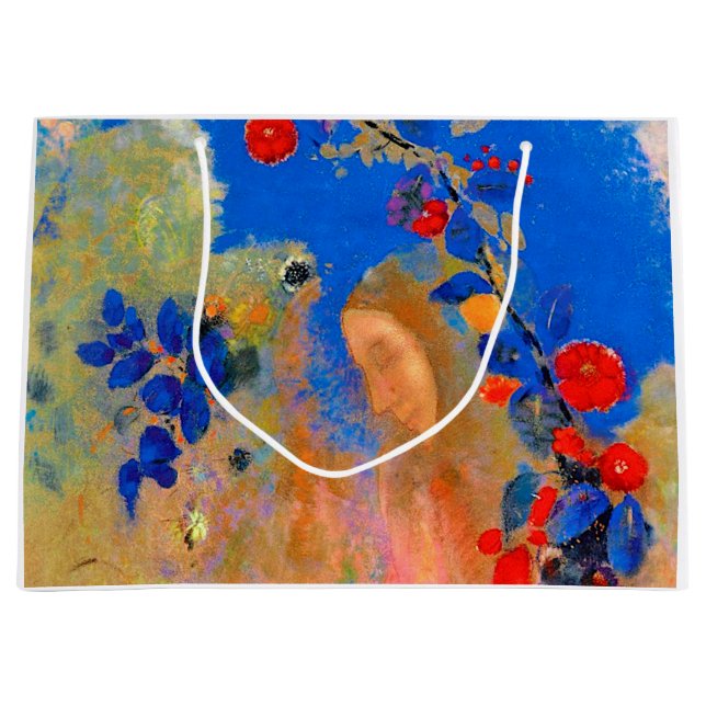 Profile beneath an Arch, Redon Large Gift Bag (Front)