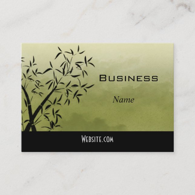 Profile Business Card Asian Green (Front)
