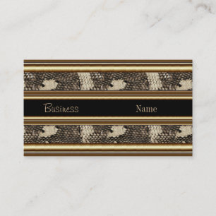 Profile Business Card Wild Animal Black Gold