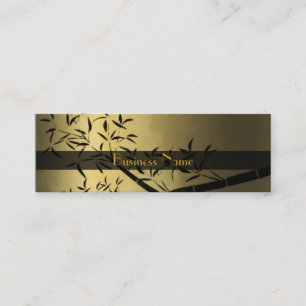Profile Card Business Asian Gold Black