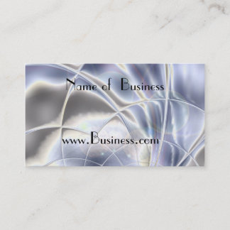 Profile Card Business Silver Foil Pearl