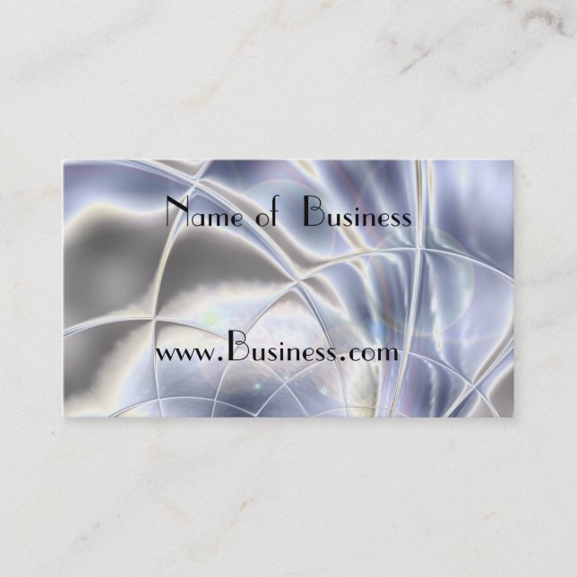 Profile Card Business Silver Foil Pearl (Front)
