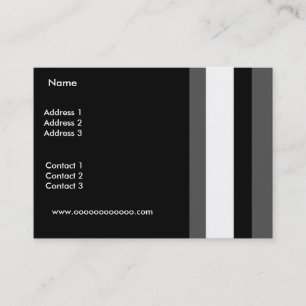 Profile Card Business Stripe Grey White Black