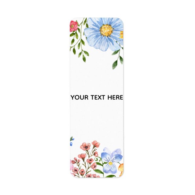 Profile Card Return Address Label (Front)