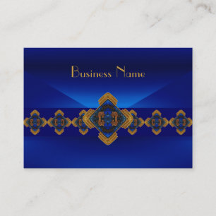 Profile Card Royal Blue Motif Delight Design