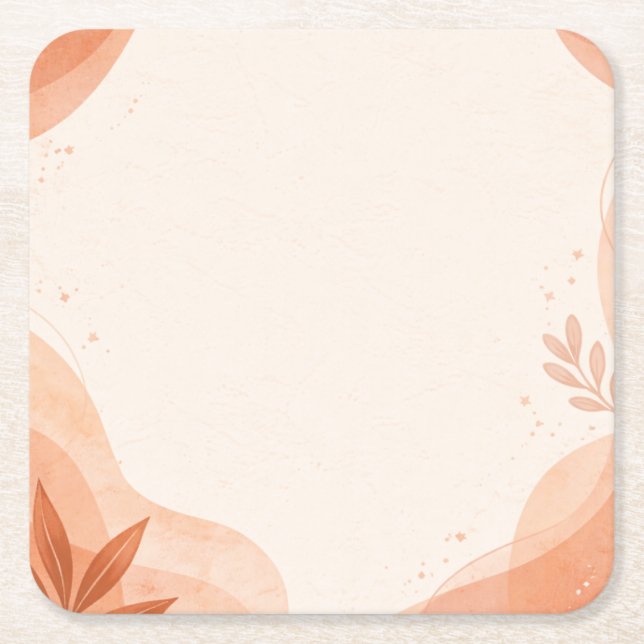 Profile Card  Square Paper Coaster (Front)