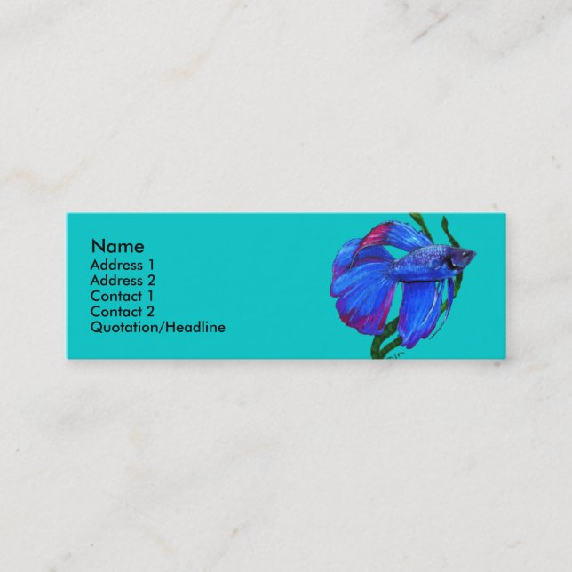 Profile Card Template - Betta Fish (Front)