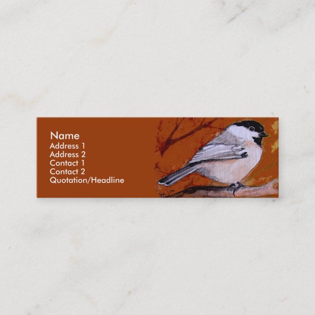 Profile Card Template - Bird (Front)