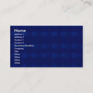 Profile Card Template - Blue Plaid Texture