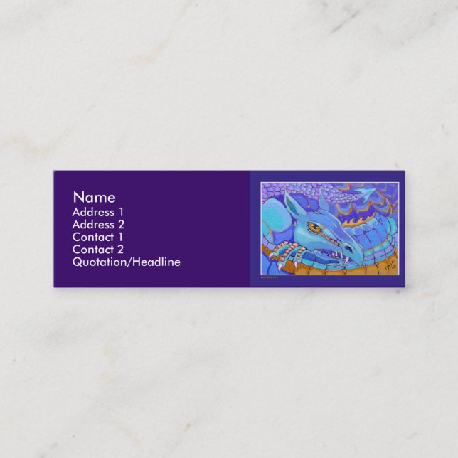 Profile Card Template - Dragon (Front)