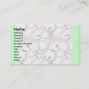 Profile Card Template - Golf