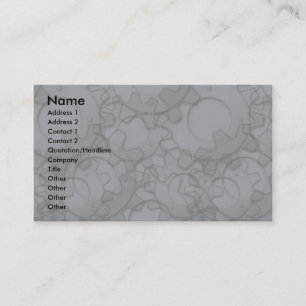 Profile Card Template - Metal Gears