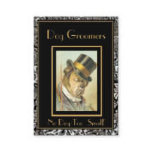 Profile Card Vintage Dog Groomers 2 Frame