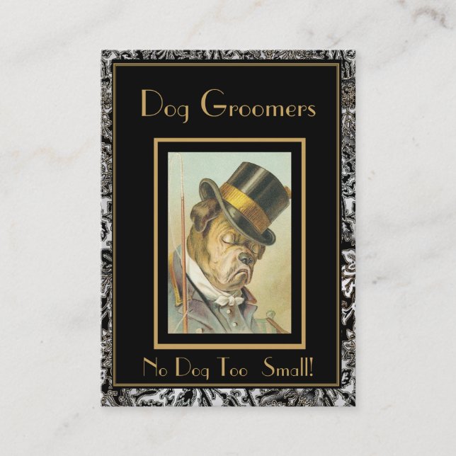 Profile Card Vintage Dog Groomers 2 Frame (Front)