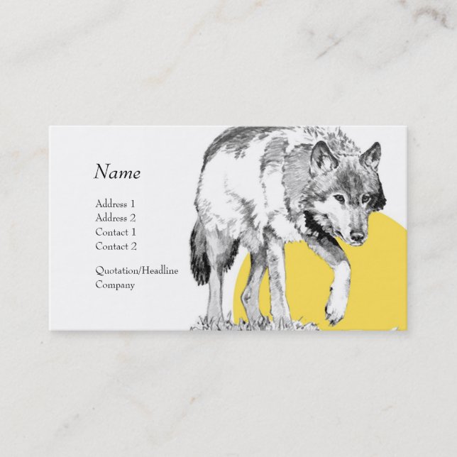 Profile Card - Wolf (Front)