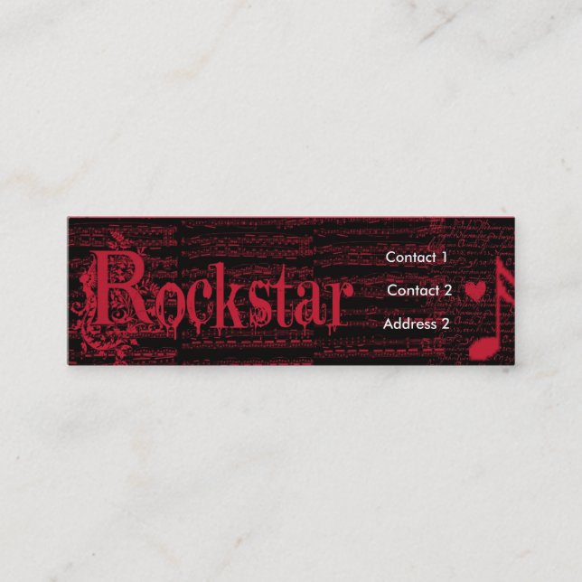 Profile like a Rockstar profile card pimped (Front)