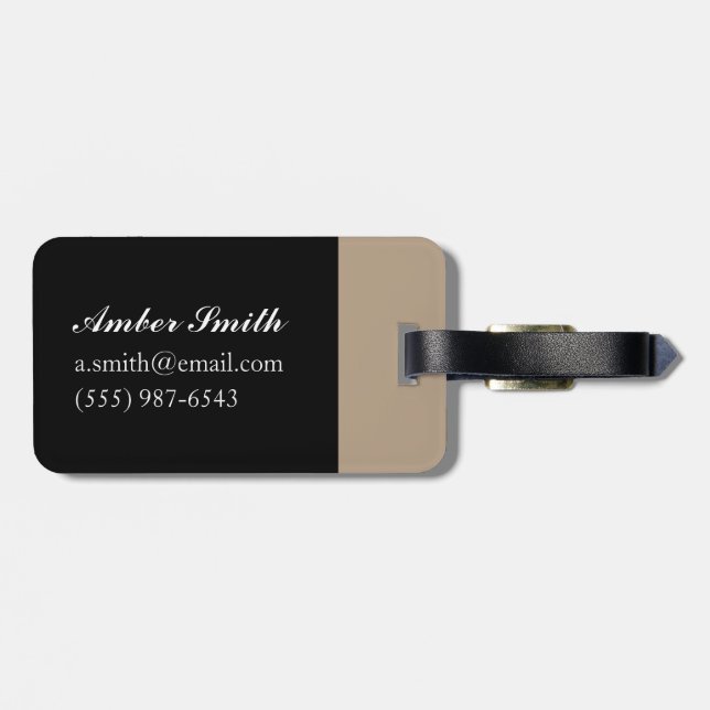 Profile Luggage Tag (Back Horizontal)