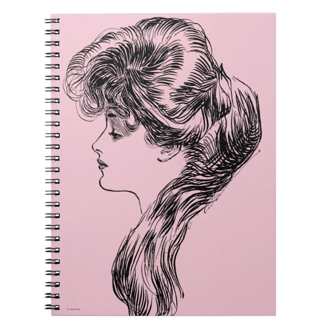 Profile Of A Gibson Girl, 1903 Notebook (Front)
