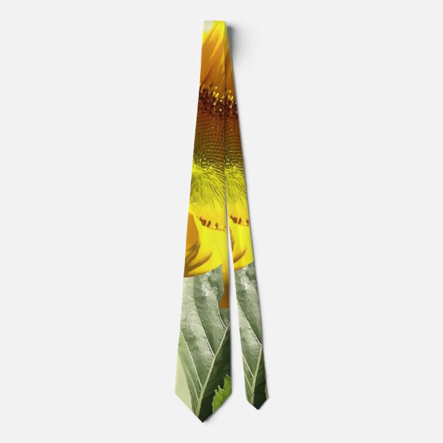 Profile of a Sunflower Neck Tie (Front)