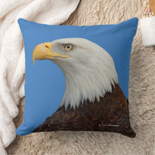 Profile of an Adult Bald Eagle Cushion