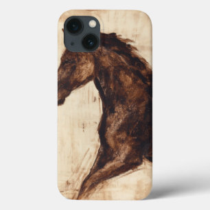 Profile of Brown Wild Horse iPhone 13 Case