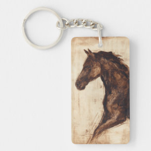 Profile of Brown Wild Horse Key Ring