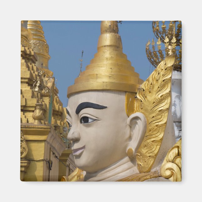 Profile Of Buddha Statue Magnet (Front)