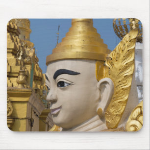 Profile Of Buddha Statue Mouse Pad