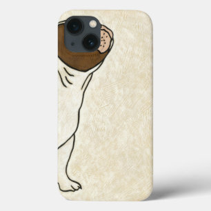 Profile of French Bulldog Looking Up iPhone 13 Case