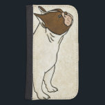 Profile of French Bulldog Looking Up Samsung S4 Wallet Case<br><div class="desc">Chariklia Zarris knows how to capture the best emotion in each of her drawings. It is no exception in this simple and contemporary drawing of a French bulldog.  Get this cool dog-themed image on your Zazzle product today.</div>