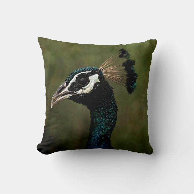 Profile of Peacock  Cushion (Front)