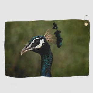 Profile of Peacock Golf Towel