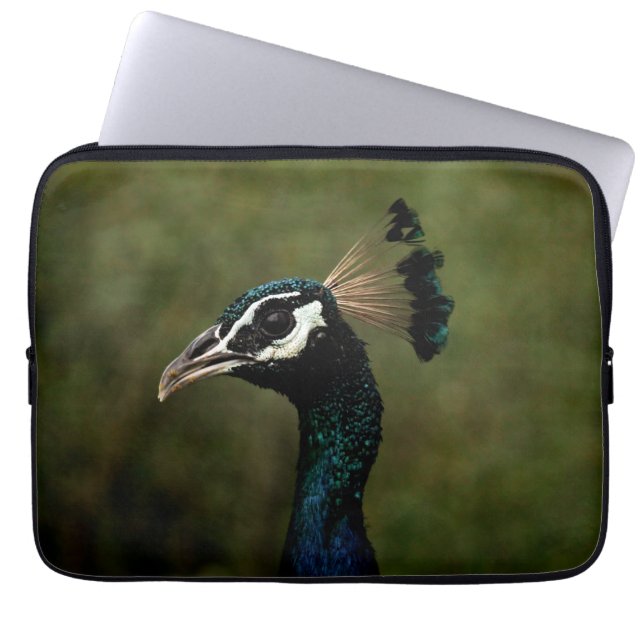 Profile of Peacock  Laptop Sleeve (Front)