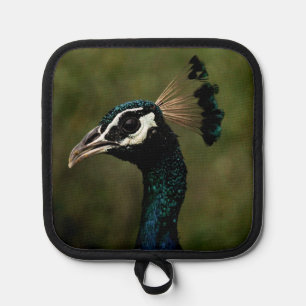 Profile of Peacock Pot Holder