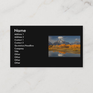 profile or business card, oxbow bend business card