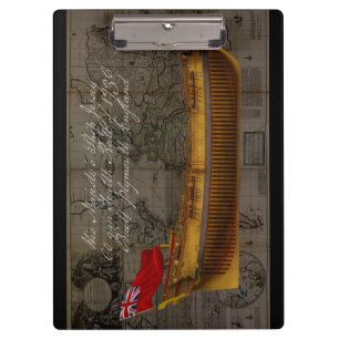 Profile Painting of Ship Jersey Clipboard