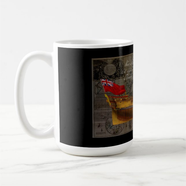 Profile Painting of Ship Jersey Coffee Mug (Left)