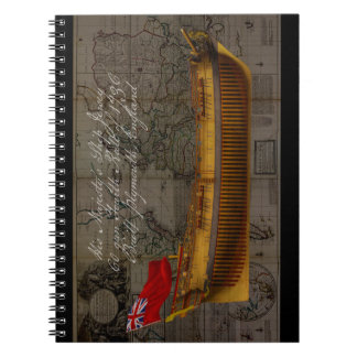 Profile Painting of Ship Jersey Notebook