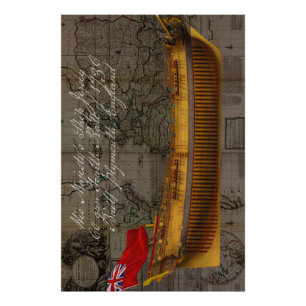 Profile Painting of Ship Jersey Photo Print