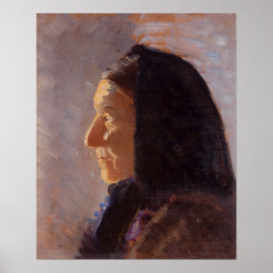 Profile Portrait of Skagen Woman Poster