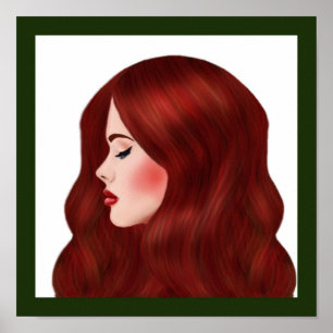Profile Portrait Poster