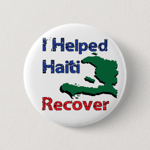 Profit to - I Helped Haiti 6 Cm Round Badge
